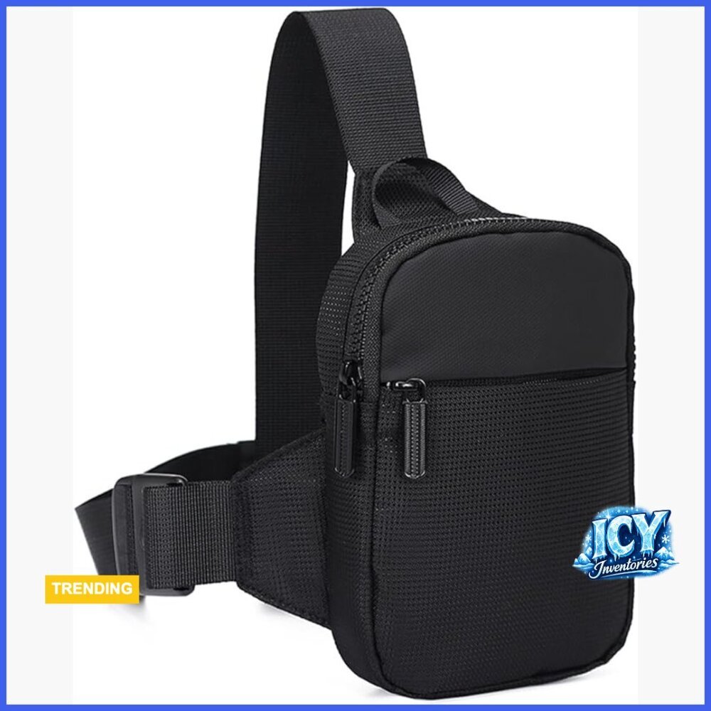 Water Resistant Oxford Cloth Sling Bag Fanny Pack Crossbody Chest Bag